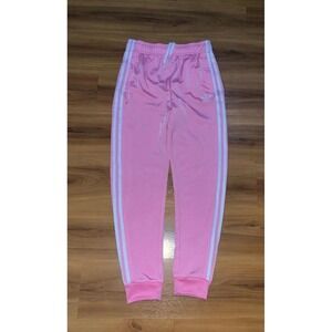 Girls NWOT‎ Adidas 3 Stripes Drawstring Athletic Performance Jogger Pants